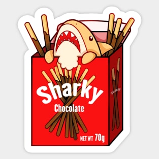 Sharky Chocolate Biscuits Sticker